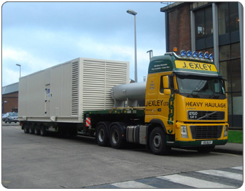 J Exley Ltd transporting industrial machinery